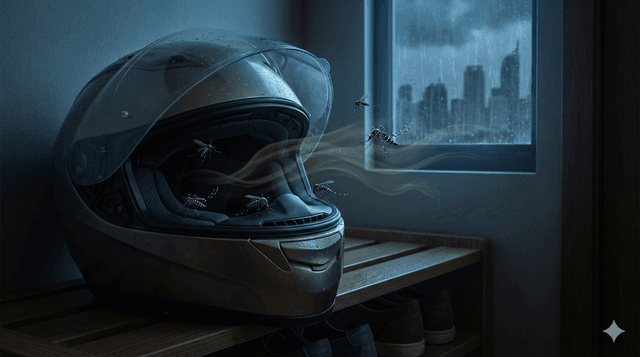 Cover image for Waspada DBD Jakarta: Cek Helm Kamu, Jangan Sampai Jadi Sarang Nyamuk.