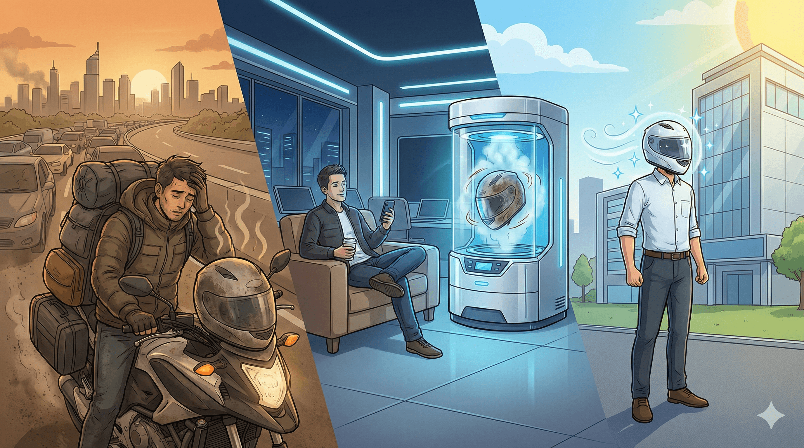 Cover image for Besok Senin Sudah Kerja Lagi, Tips Untuk Helm Setelah Touring Long Weekend